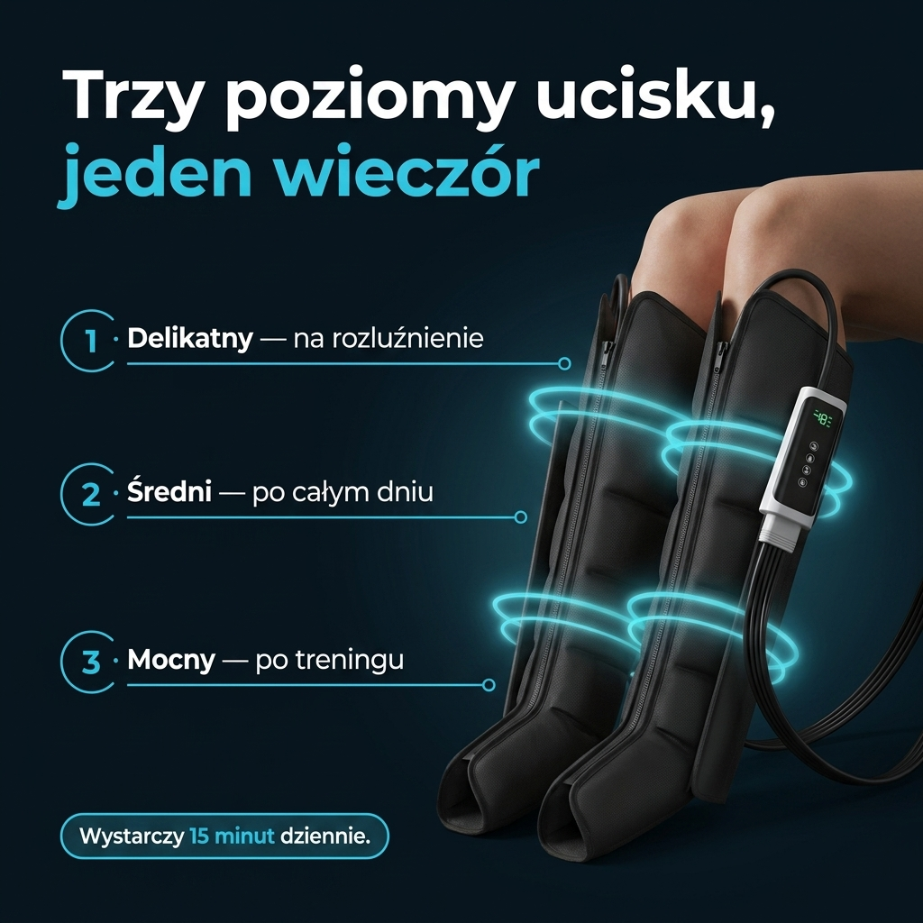 Relivo kompresyjne buty do domowego masażu nóg